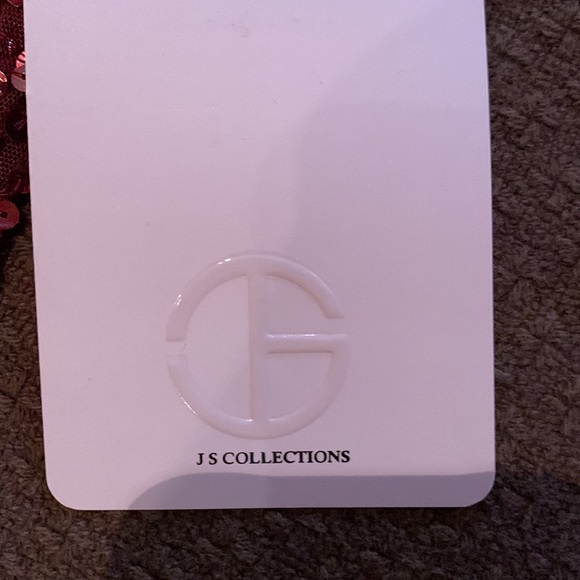 JS Colleo Garnet colored sequin dress - Picture 5 of 8